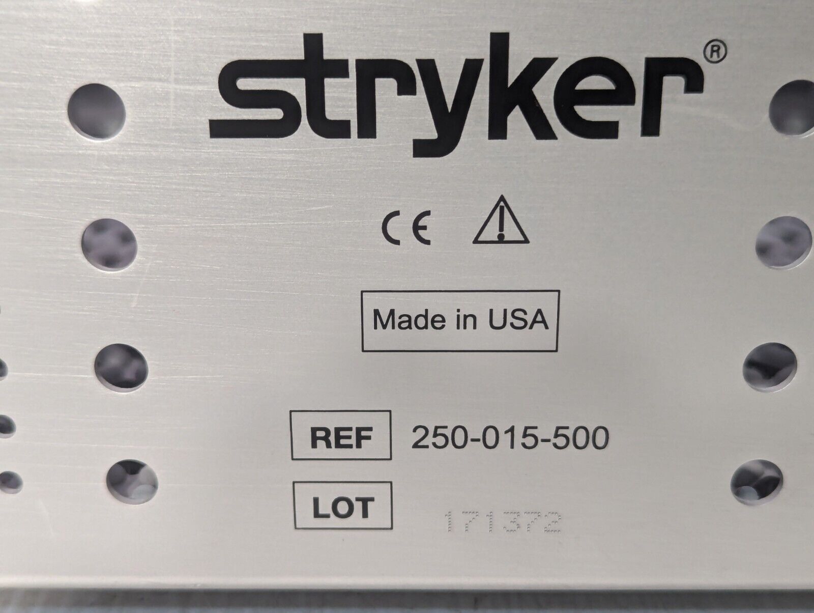 Stryker 250-015-500 Laparoscopic Instruments Sterilization Tray - Free Shipping