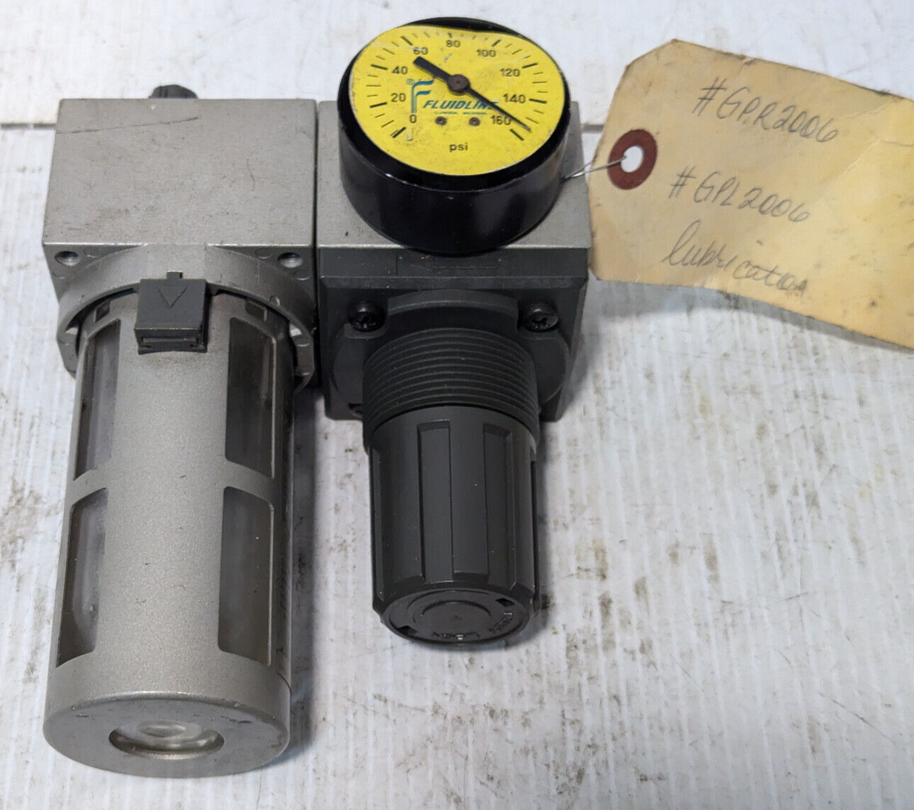 Fluidline L2006, R2006 Lubricator Assembly, 160 psi, Made in USA, Free Shipping