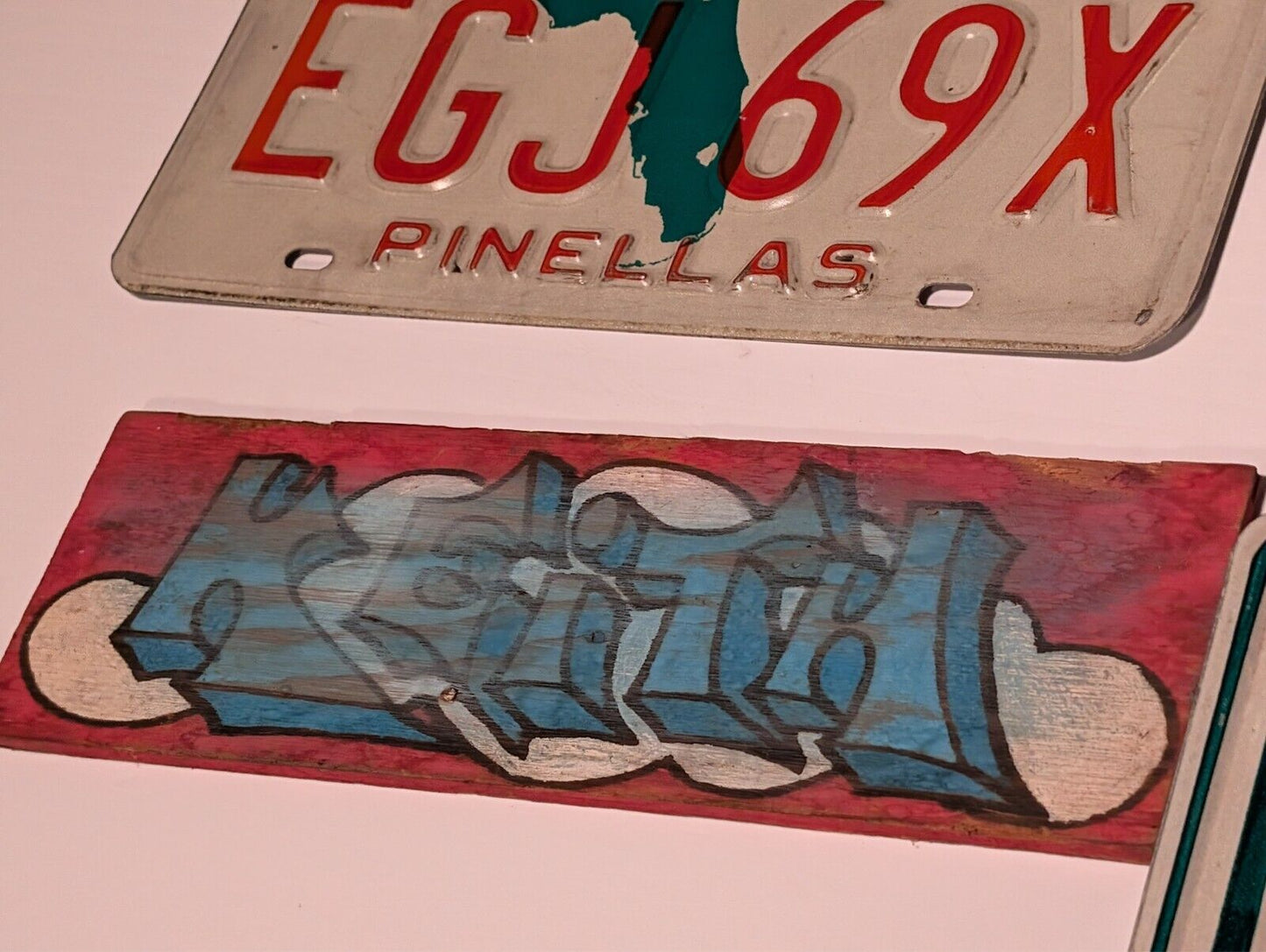 14 1980s Illinois License Plates (1 Florida Pinellas County), Mostly M #'s
