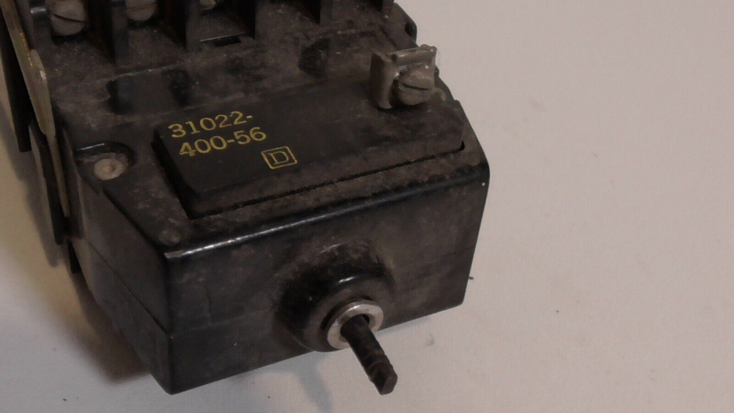 Square D 8501-G0-40 control relay, w/latch attachment 8501GL, coil 31022-400-56