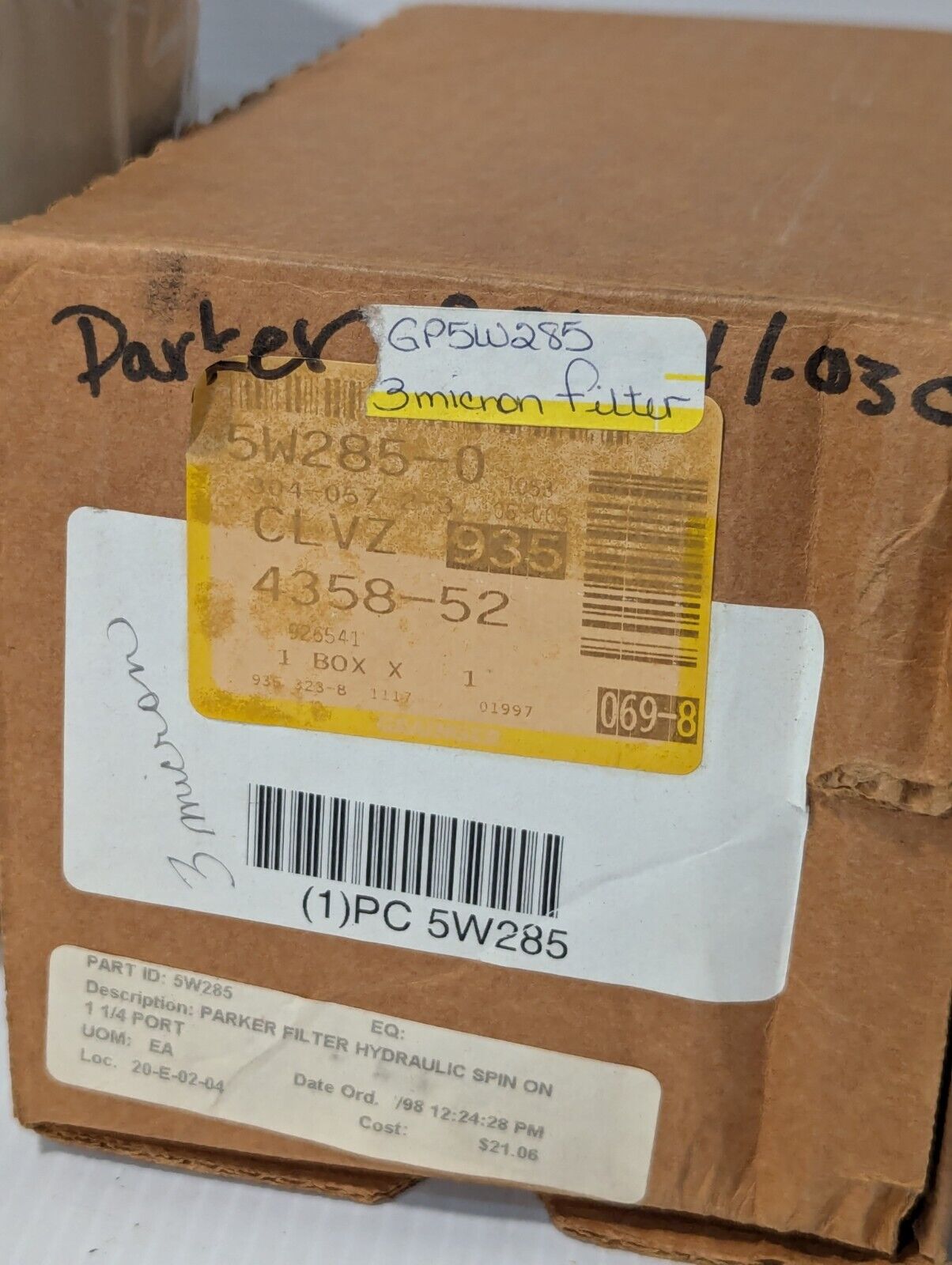 Parker 926541 03C Hydraulic Filter - Free Shipping