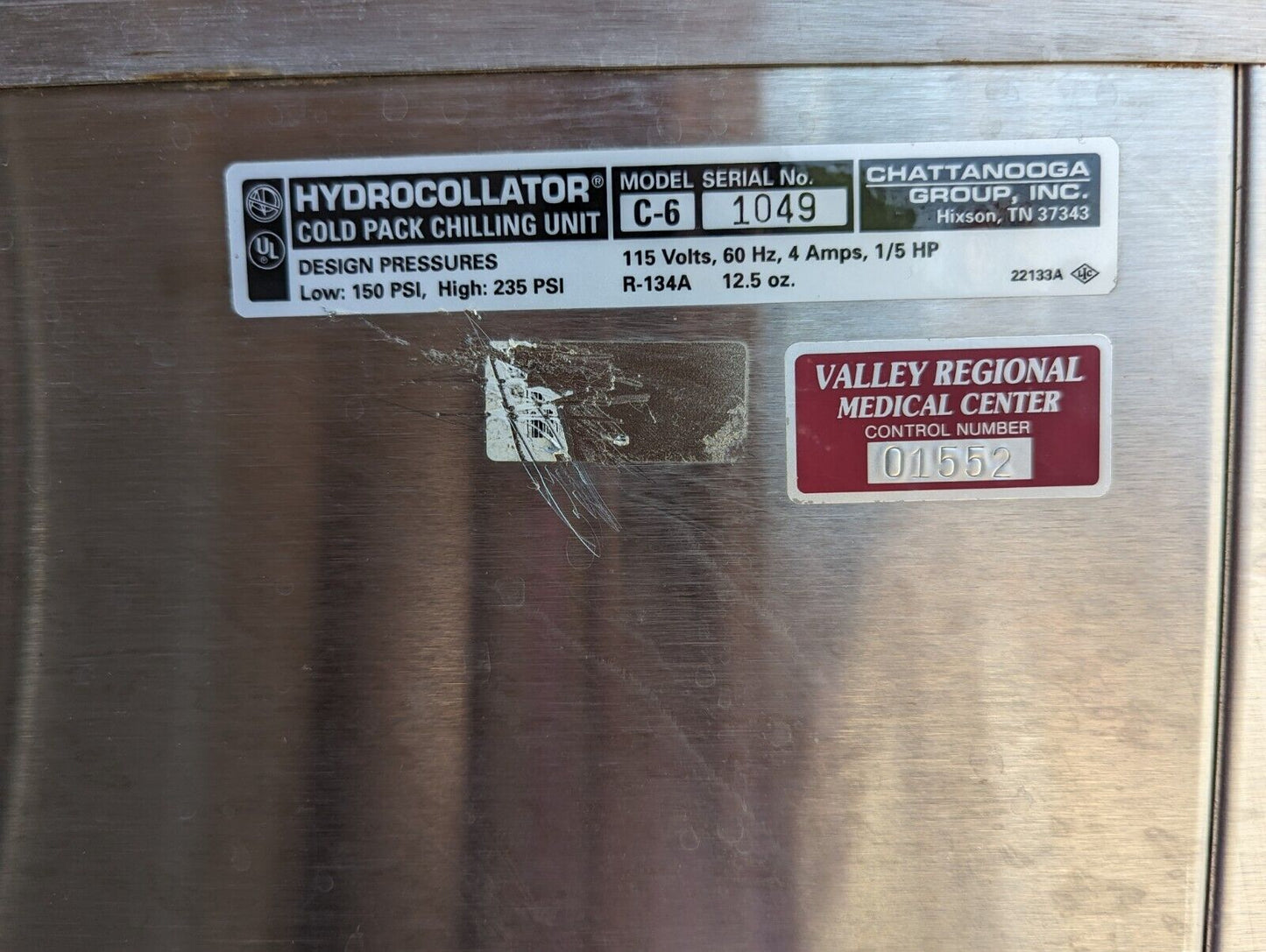 Chattanooga C-6 ColPaC Hydrocollator Cold Pack Chilling Unit - Free Shipping