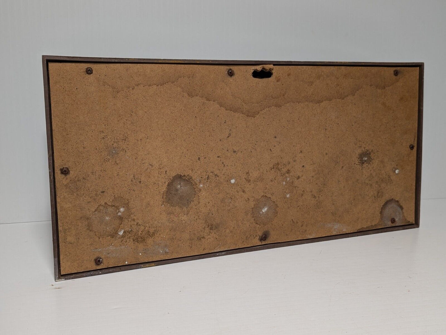 Vintage The Last Supper Mirrored Wood Carving Wall Piece 22" x 10"