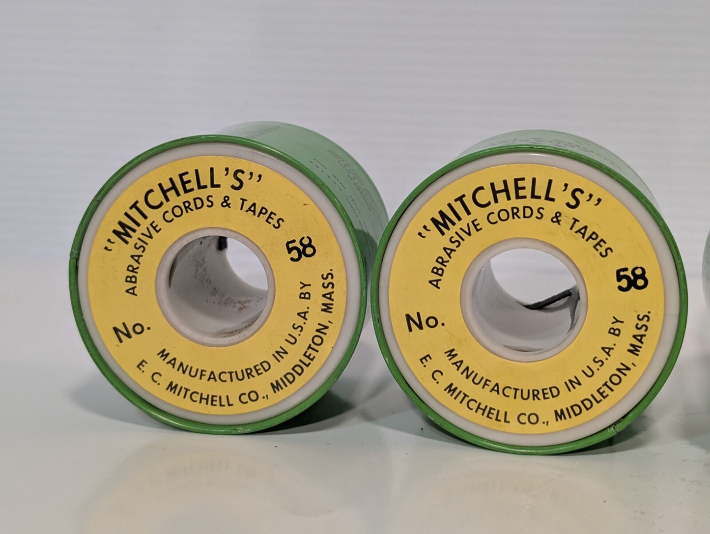 7 Rolls - Mitchell's Abrasive Round Cords & Tape No. 58 (qty 5) / No 52 (qty 2)