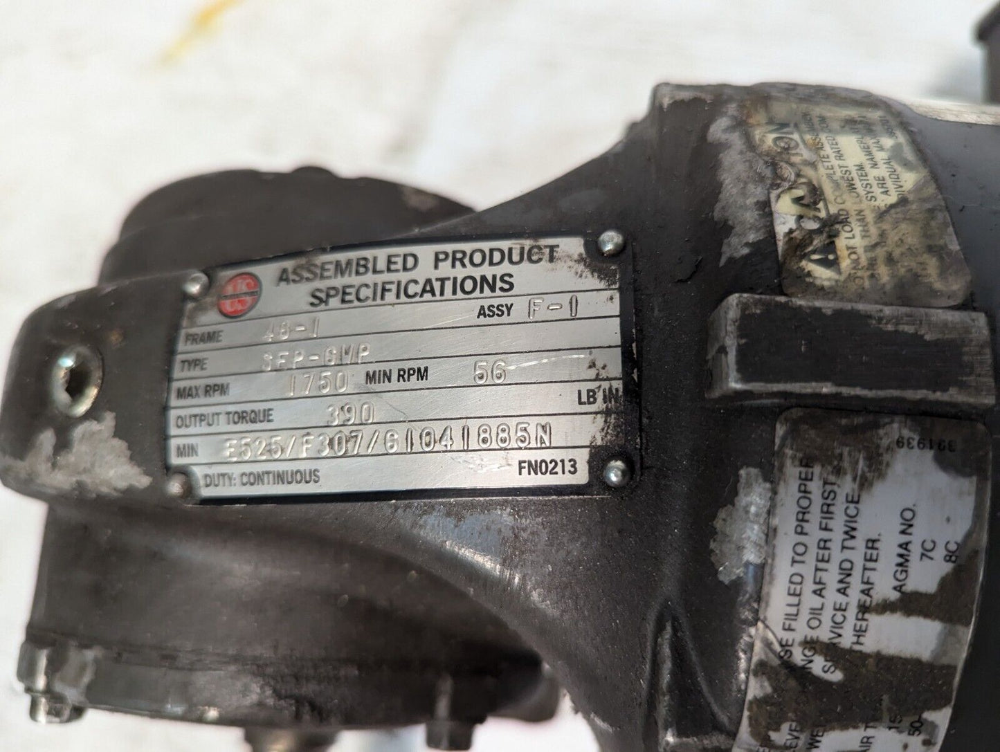 US Motors E525 SEP-6WP Gearmotor - Free Shipping