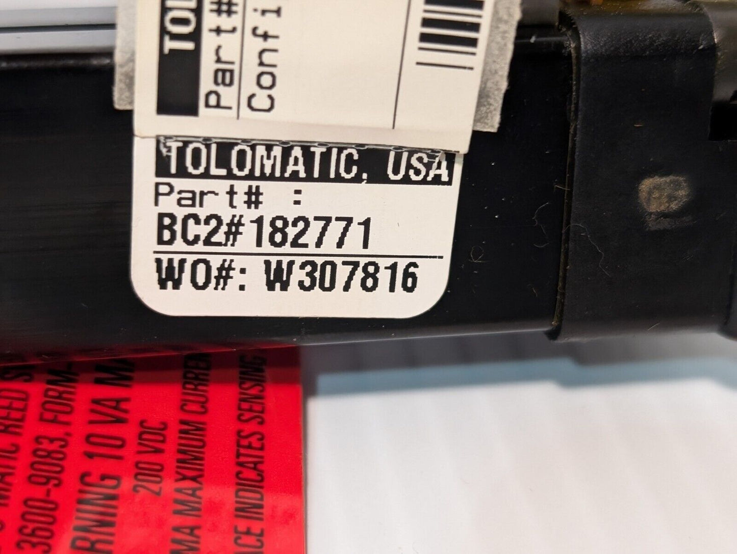 Tolomatic BC205 Pneumatic Band Cylinder, Bore: .50", Force: 16LBF, Load: 5LB
