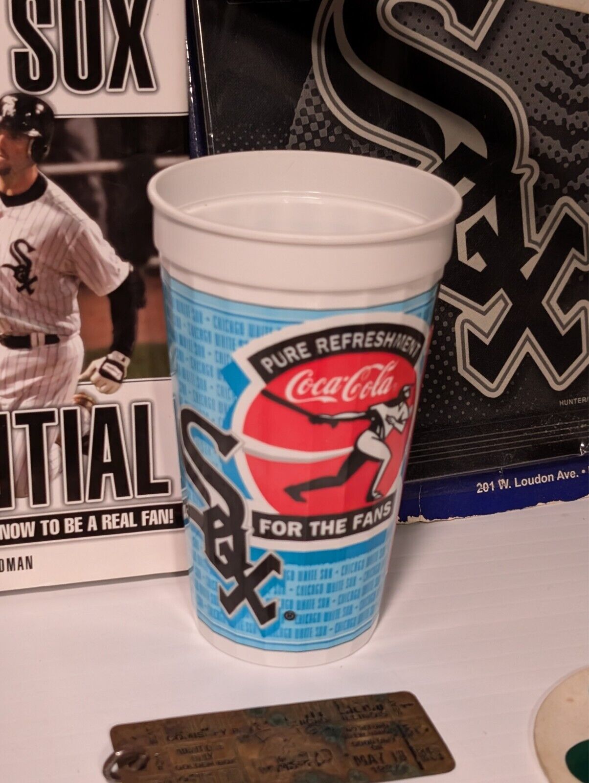 24 Pieces Chicago White Sox Championship Memorabilia 1983 2005 Cup Pennant Bat