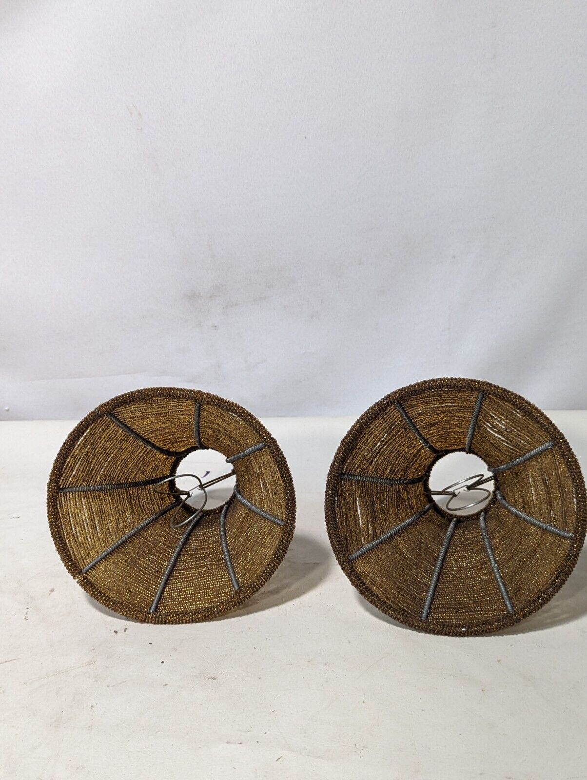 Vintage Bell Lamp Shade - 7" height x 6.5" (bottom) dia. x 3" (top) dia.
