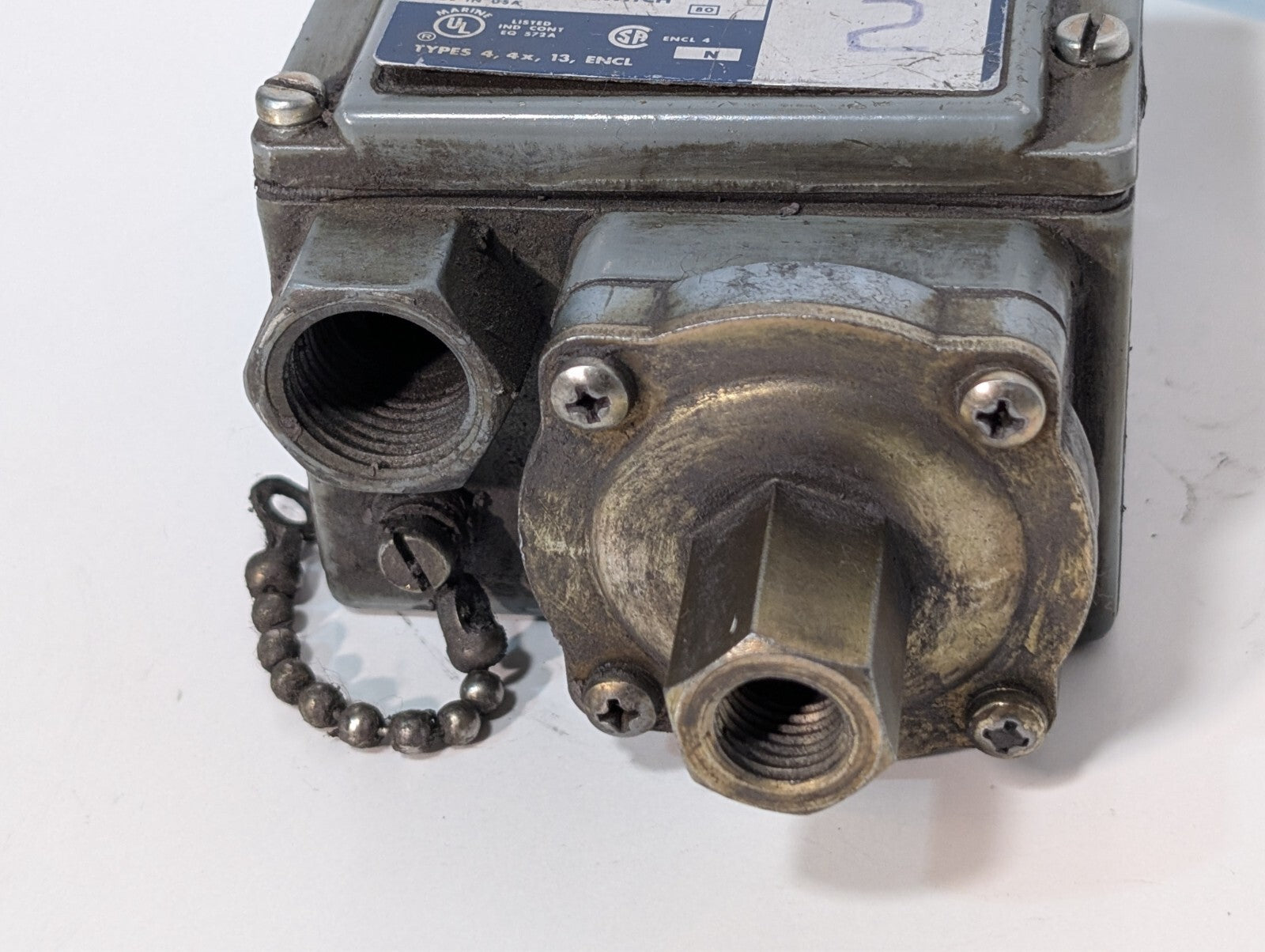 Square D 9012 GAW-4 Series C 9830 Pressure Switch 1.5-75 PSIG