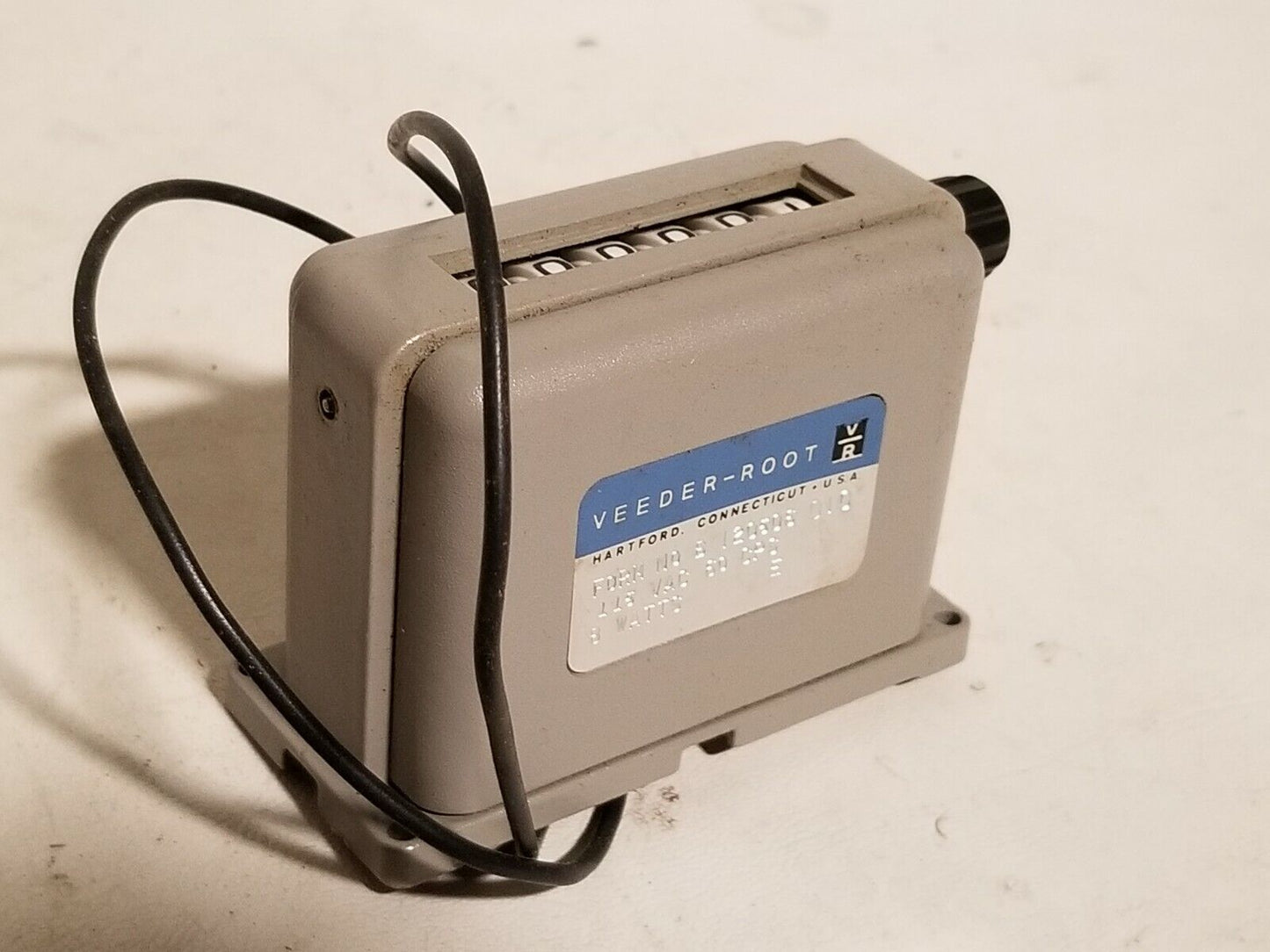 Veeder-Root counter electric, Form no. B 120606 010 115 VAC, 60 CPS, 8 watts
