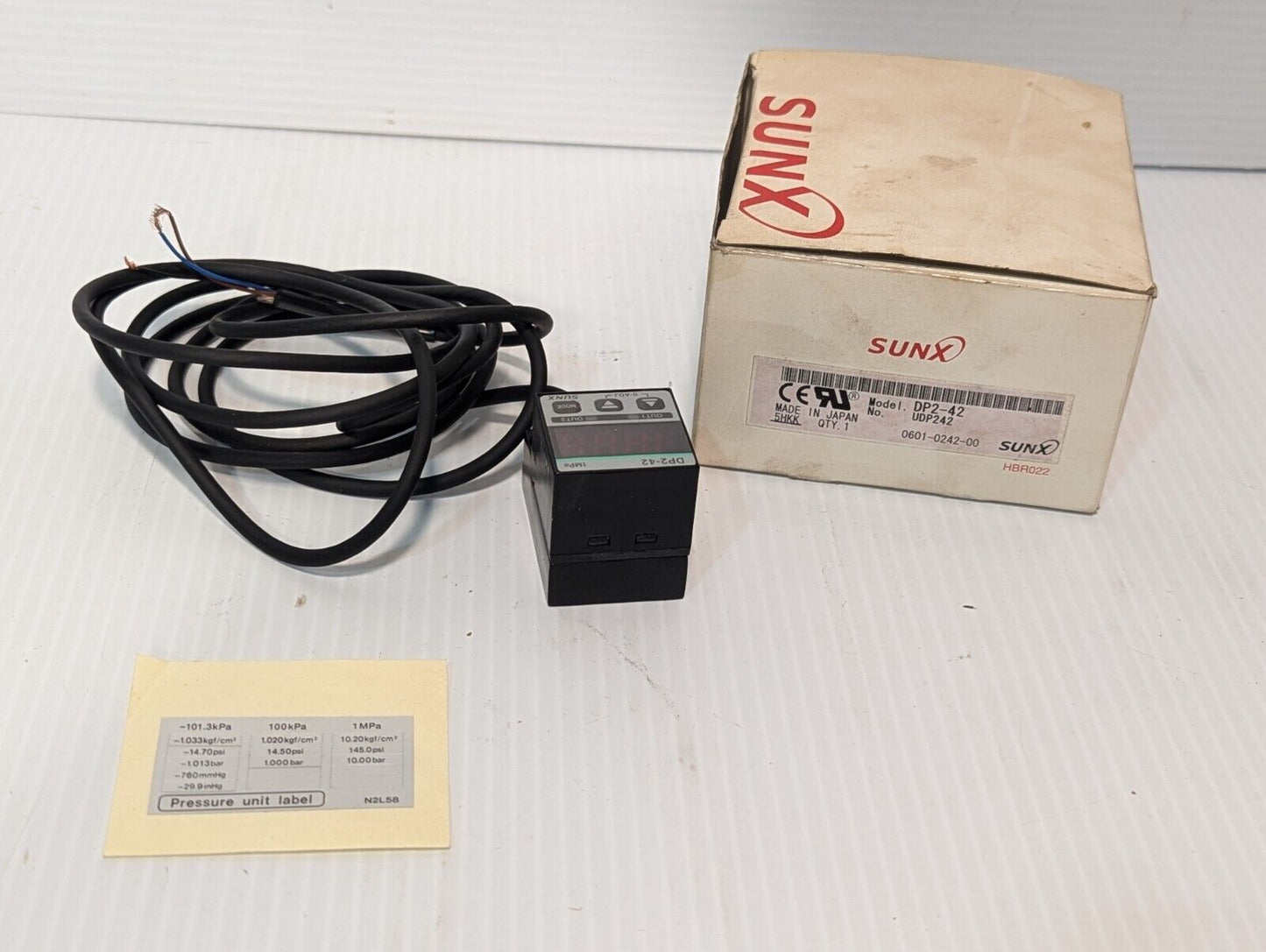 SUNX DP2-42 High Performance Digital Pressure Switch, UDP242 (upto 1.000 Mpa)