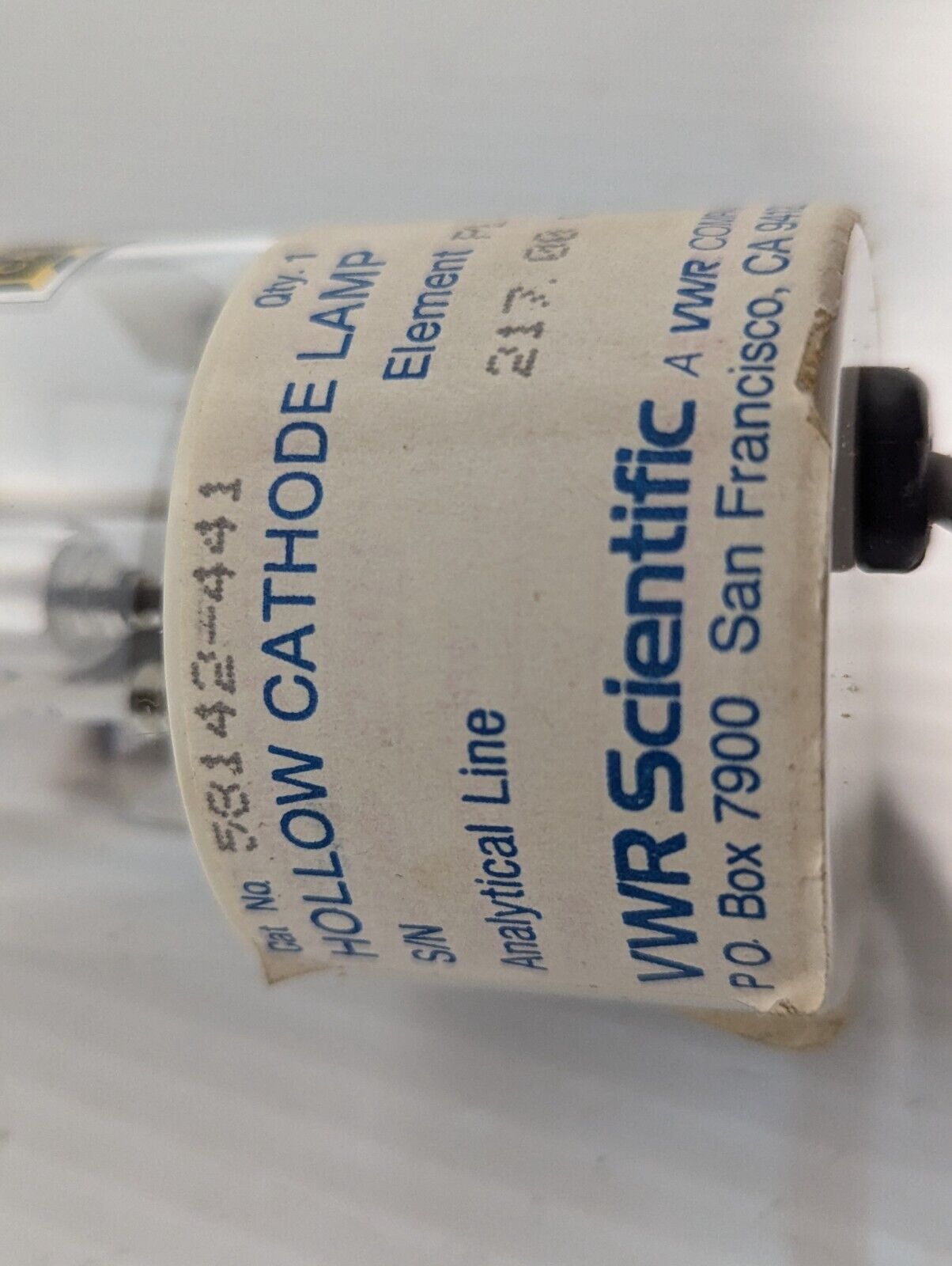 VWR 58142-441 Pb Lead Atomic Absorption Hollow Cathode Lamp