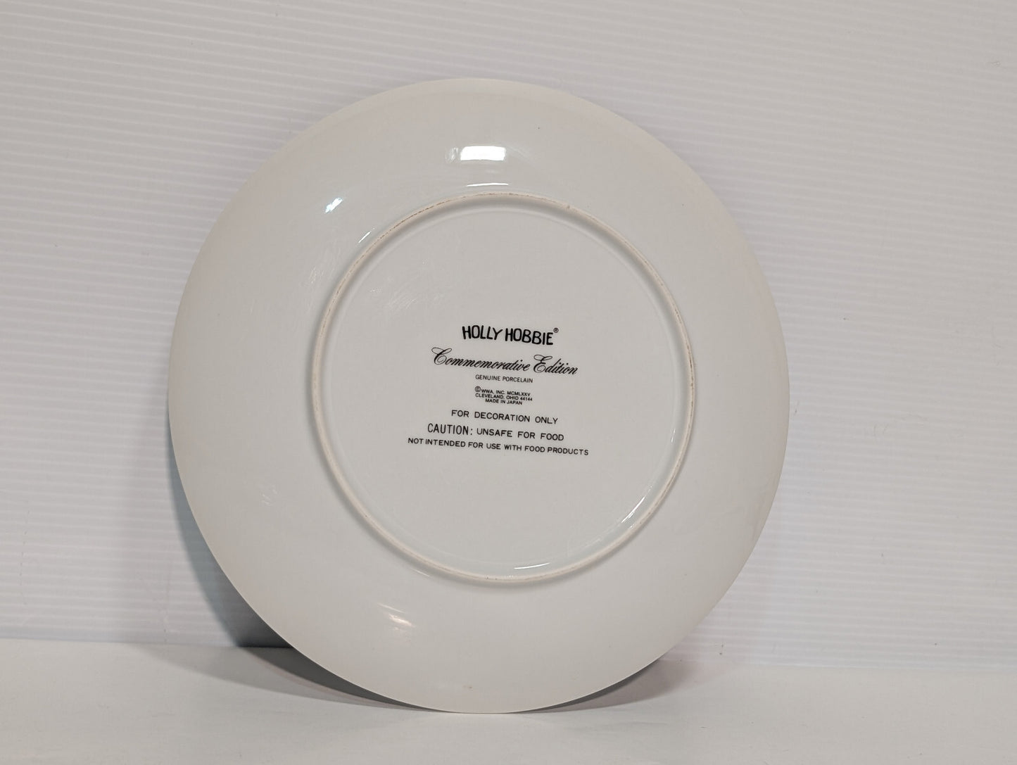 Vintage Holly Hobbie Mother's Day 1975 Collectable Porcelain Plate Made in Japan