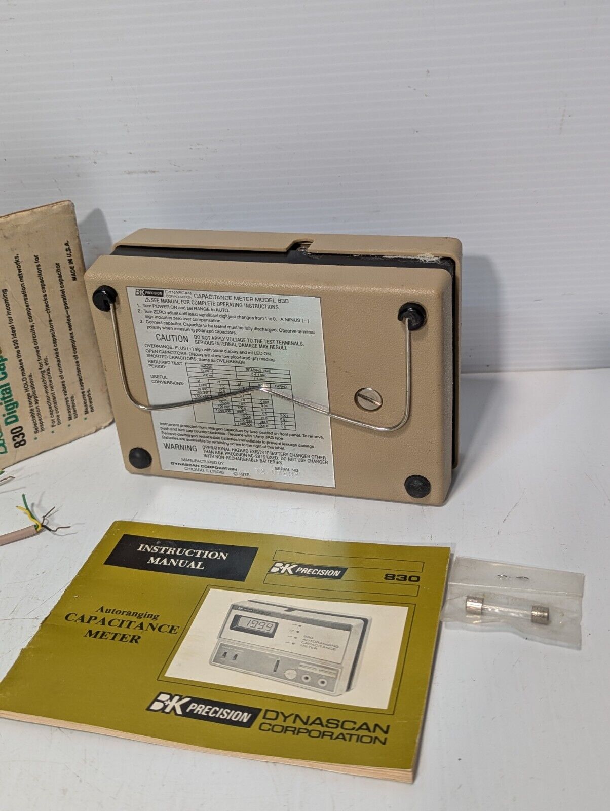Dynascan T57902 830 Autoranging Digital Capacitance Meter - Free Shipping+Return