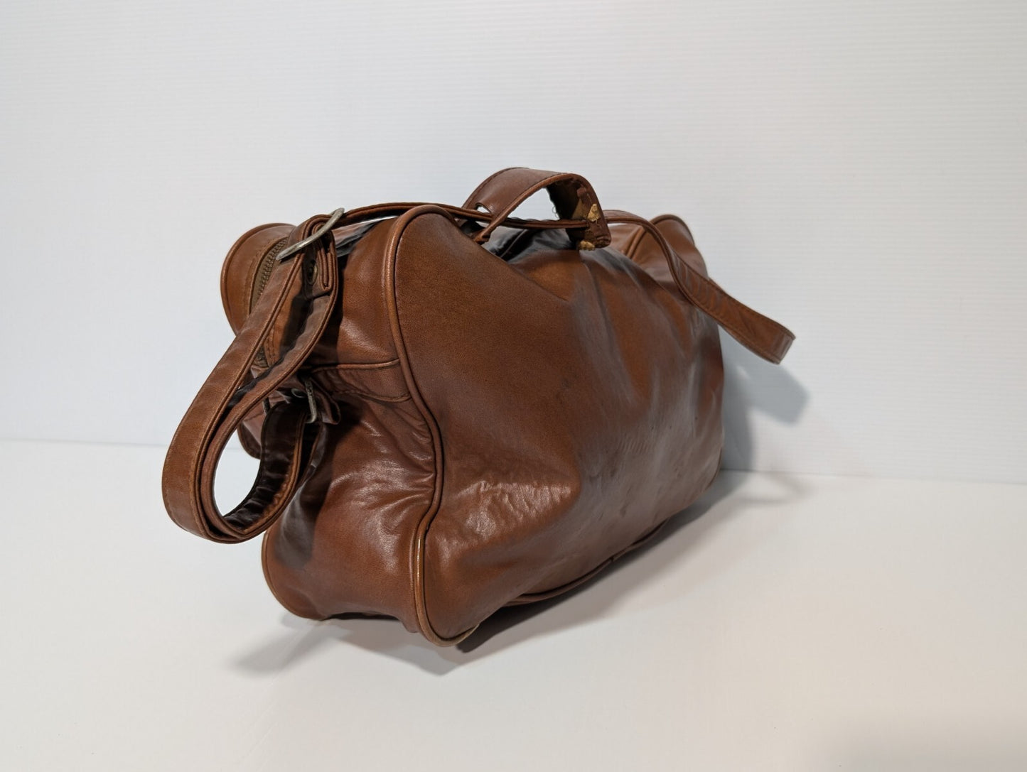 Vintage Samsonite Brown Shoulder Bag, Carry-On Luggage, 1970's