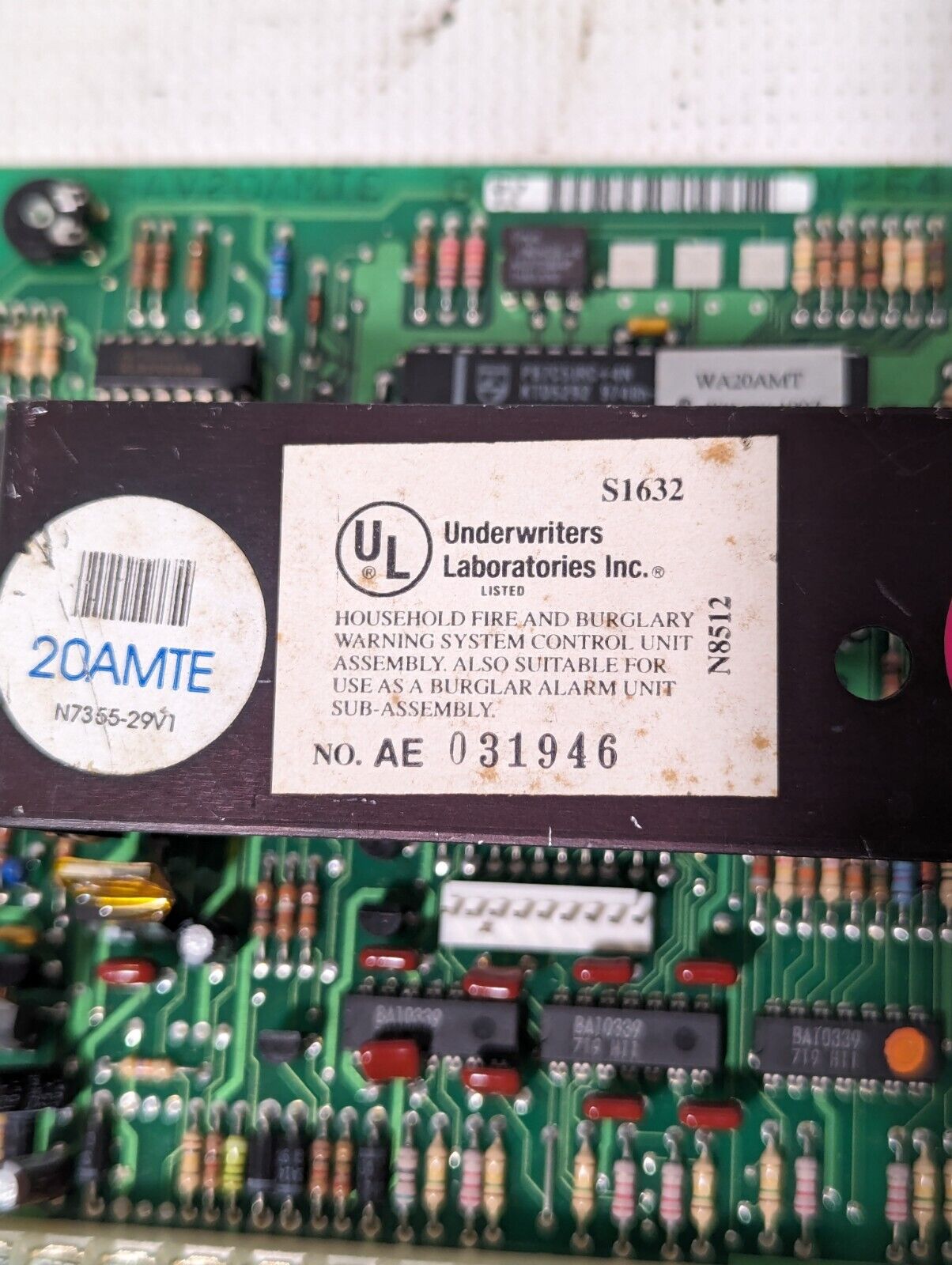 Honeywell AMTE20 alarm control board, Ademco Vista - Free Shipping