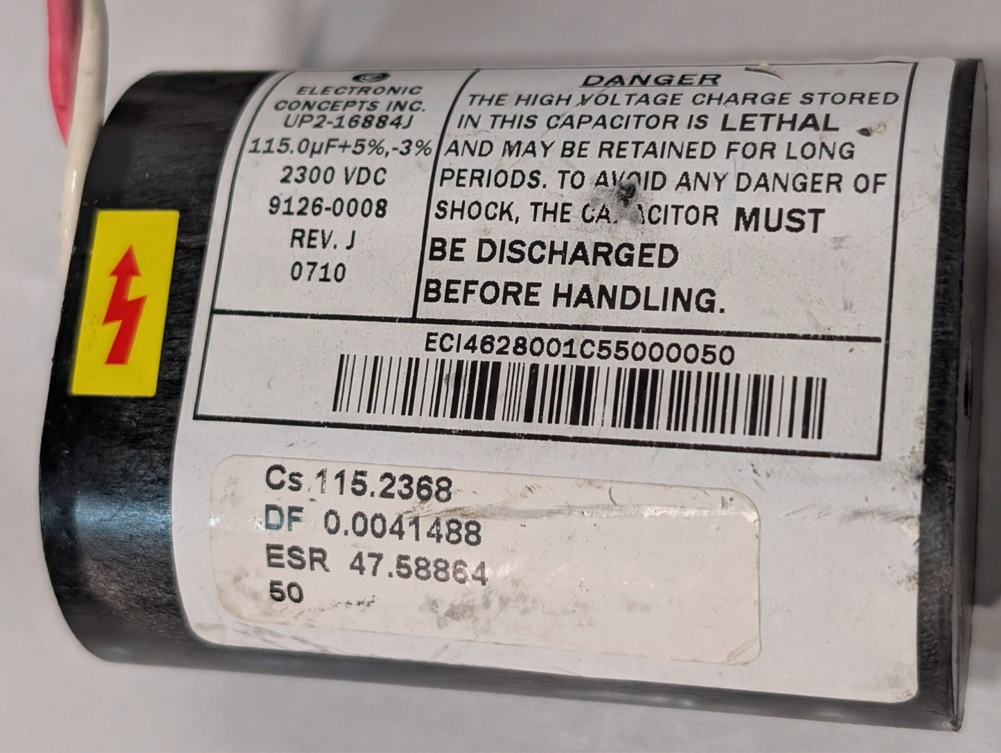9300-0368 Rev D Circuit Board with Zoll 9126-0008 HV AED Capacitor
