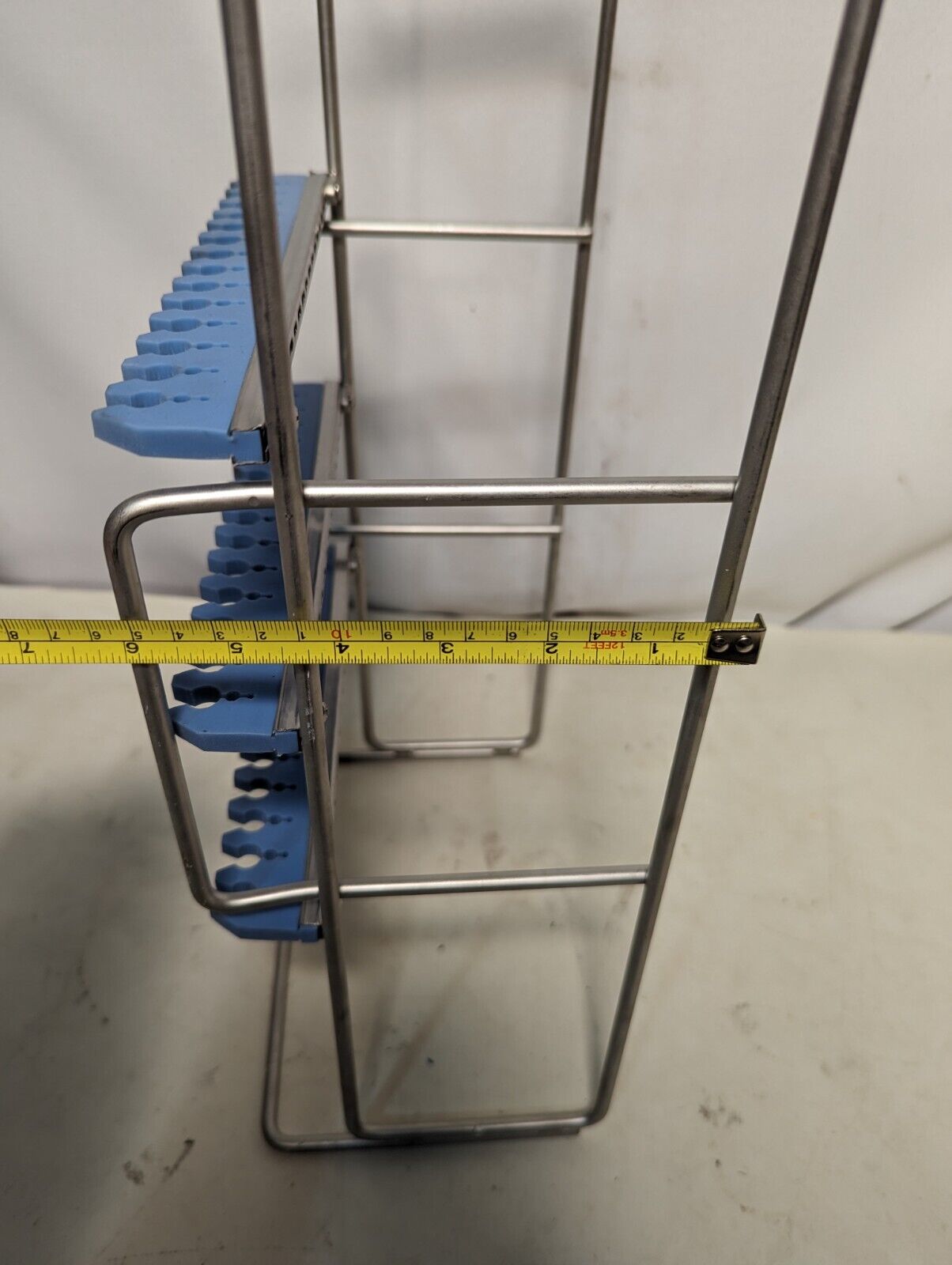 Wire and tubing organizer from medical facility, 19 in x 9.5 in x 6 in
