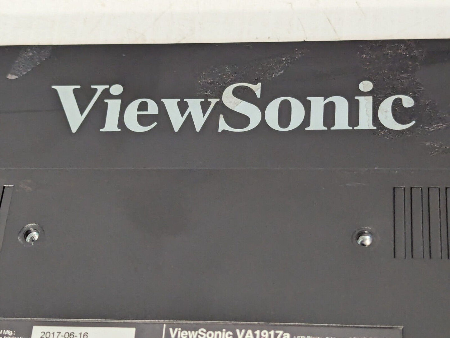 ViewSonic VA1917A Monitor, 2017, Mat Black, Working - Free Shipping