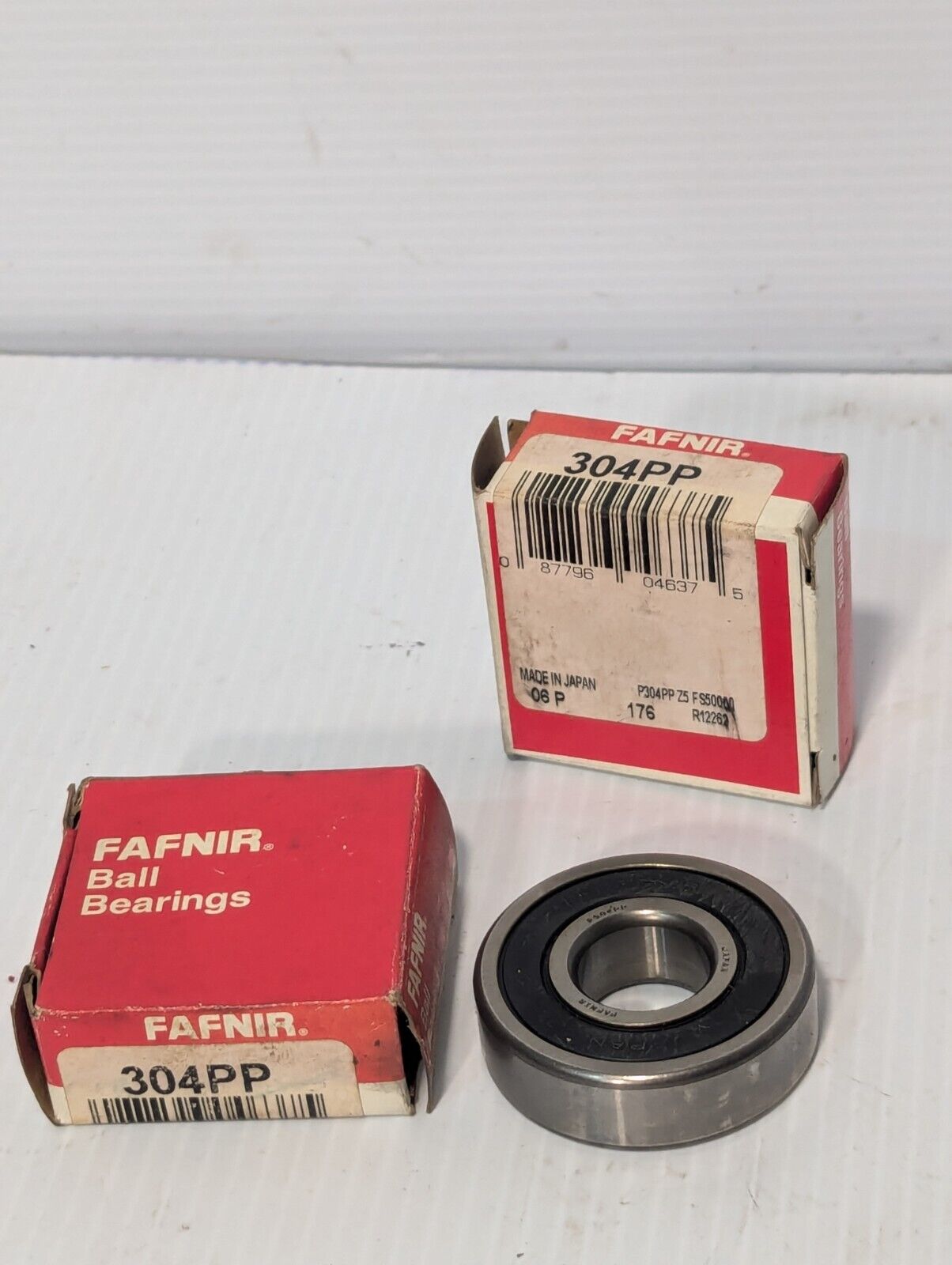 Lot of 2 Fafnir 304PP Radial Deep Groove Ball Bearing - Free Shipping