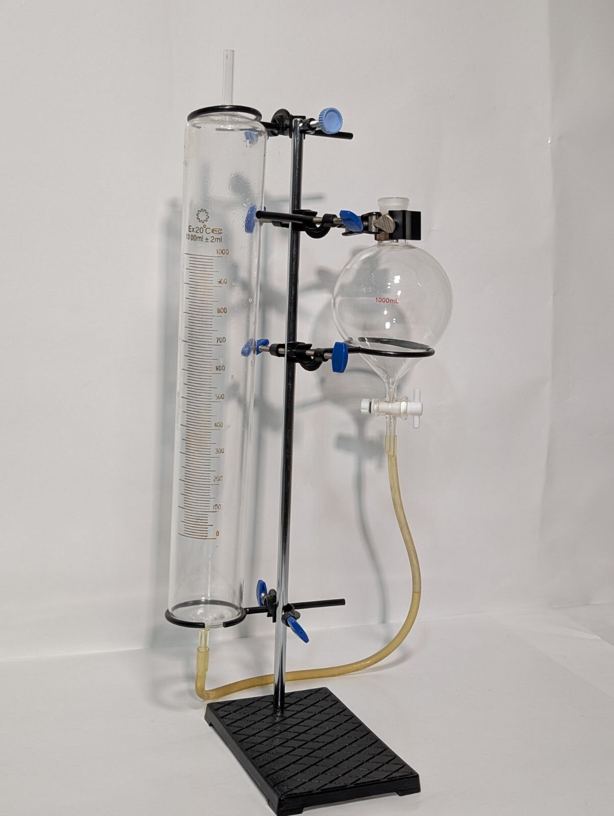 1000ml Distillation Apparatus Kit Lab Water Essential Oil Distiller Glassware