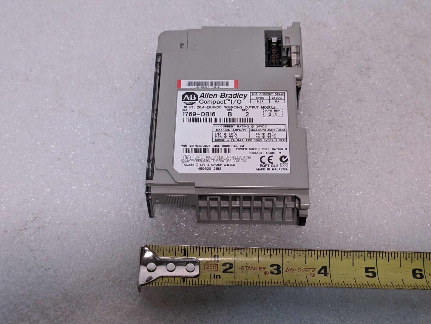 Allen Bradley 1769-OB16 Compact I/O Module, 16 Pt, 24VDC, Series B - Free Ship