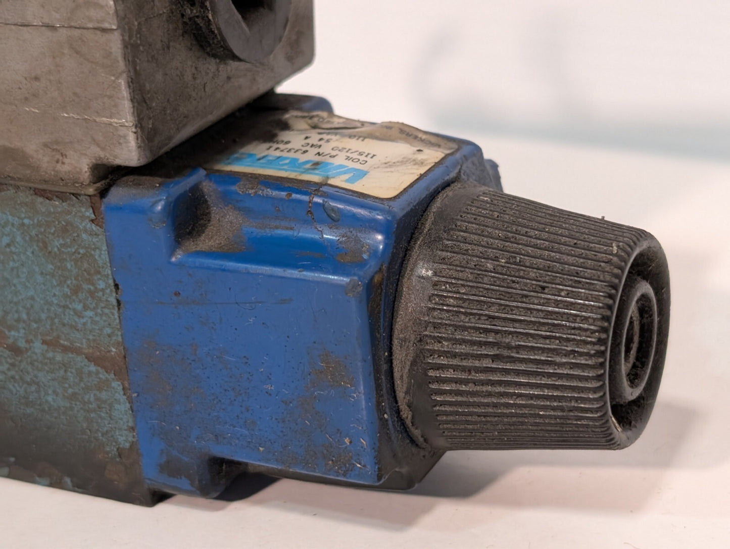 Vickers 633741 Solenoid Valve Coil on (Unidentifiable) Solenoid Valve