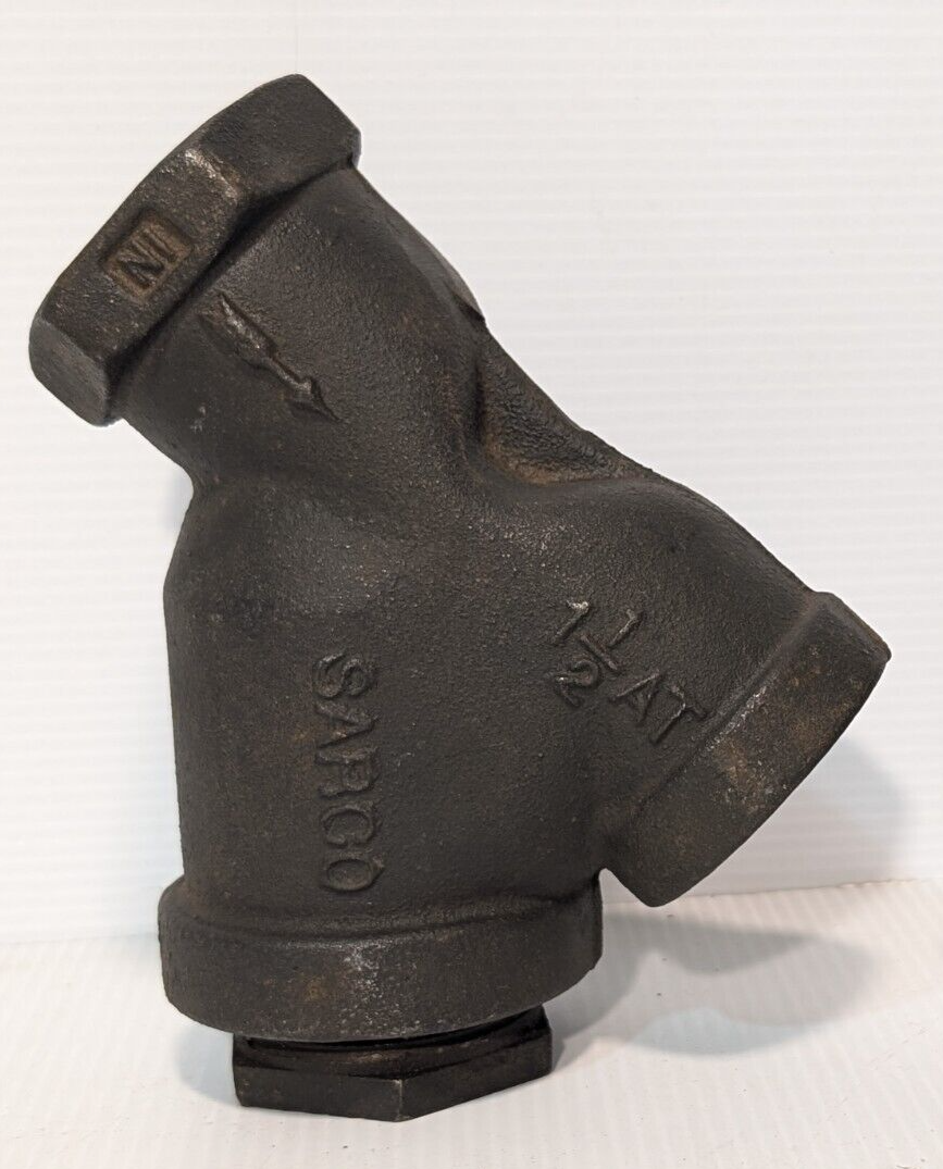 Spirax Sarco 60314 Cast Iron Y Strainer, 1-1/2" NPT as pictured