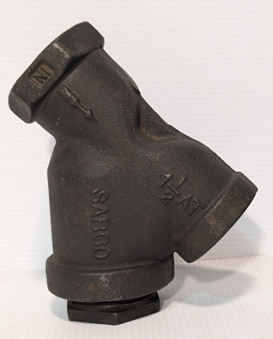 Spirax Sarco 60314 Cast Iron Y Strainer, 1-1/2" NPT as pictured