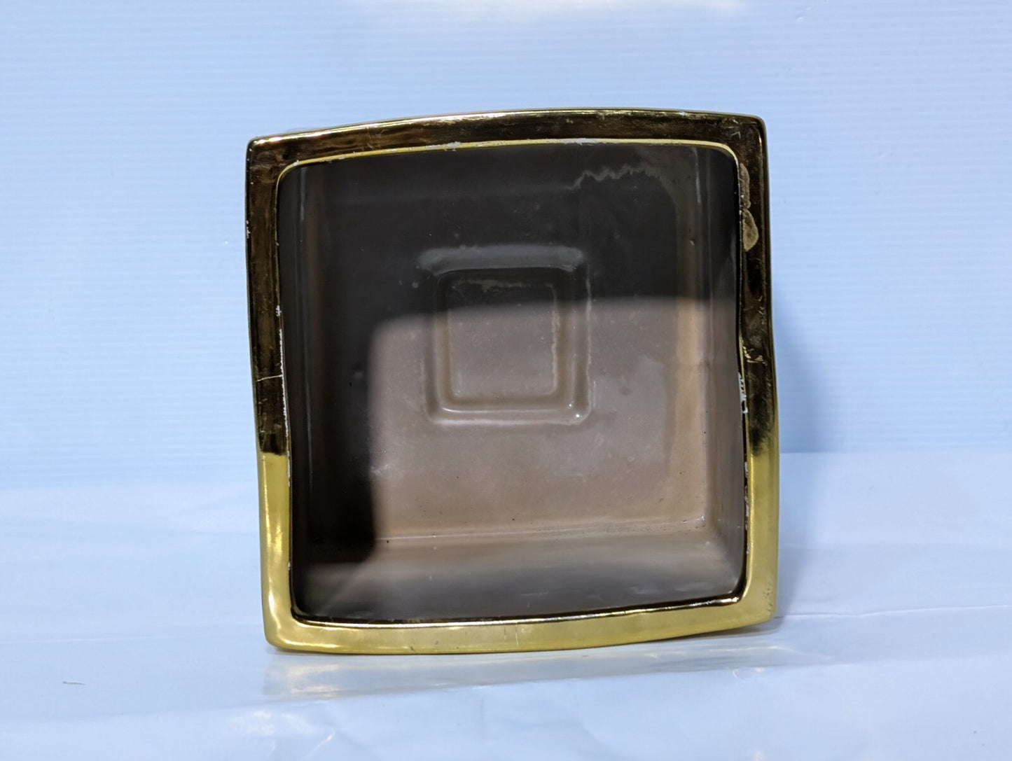 UCI Handcrafted Square Planter, Gold, 7.5" Wide x 7.5" Deep x 6.5" Tall