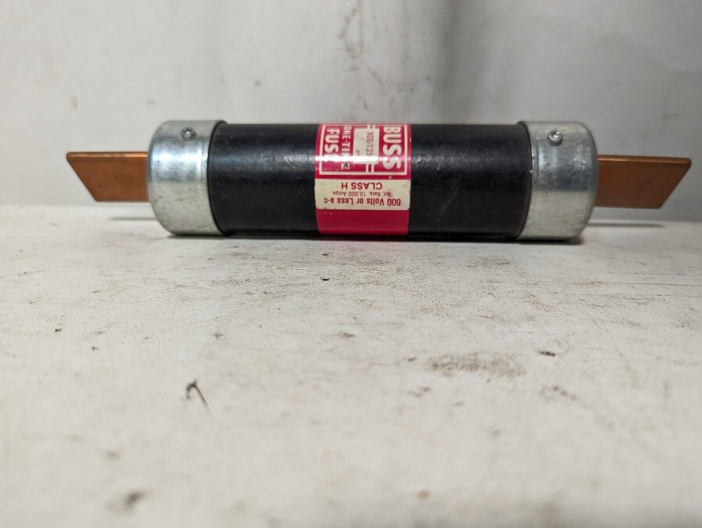 Lot of 4 Buss NOS-125 fuses, 125A, 600V or less AC