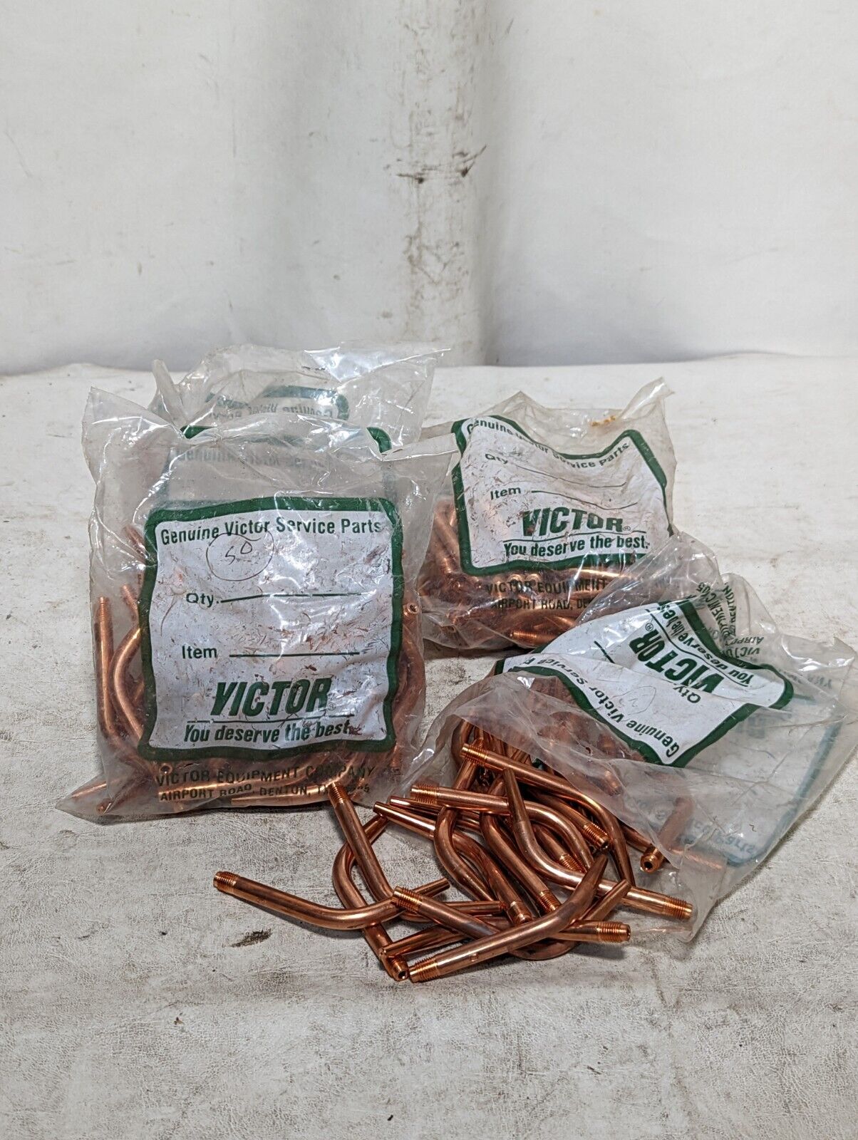 Lot of 175+ Victor copper welding cutting tips