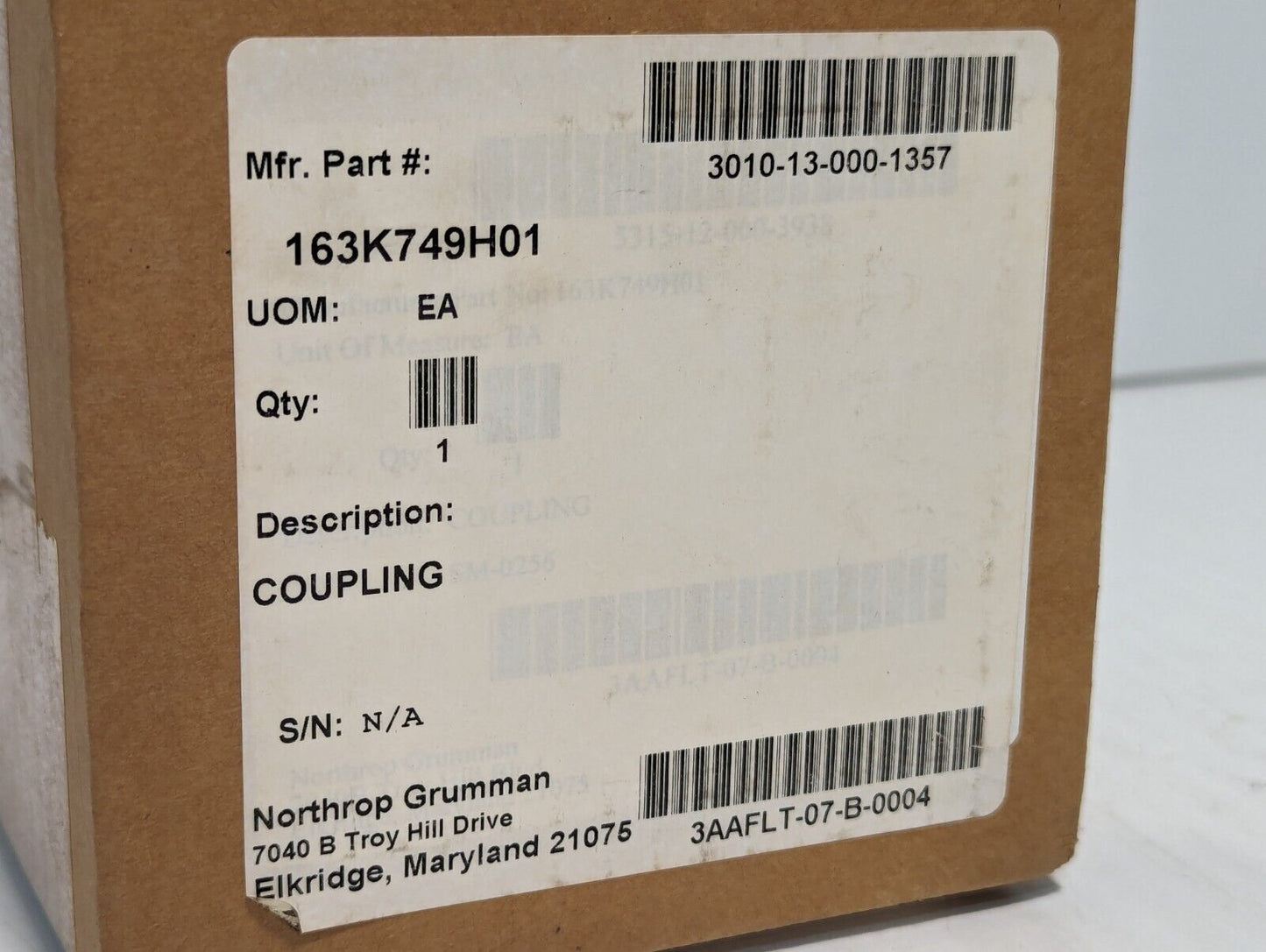3010-13-000-1357 163K749H01 R+W Flexible Shaft Coupling w/spider - Free Shipping