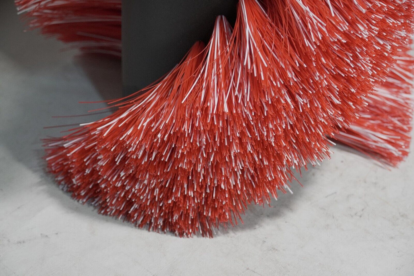 45 inch long scrub roller brush, 5-13/16 inch inside diameter, 14.5 in diameter