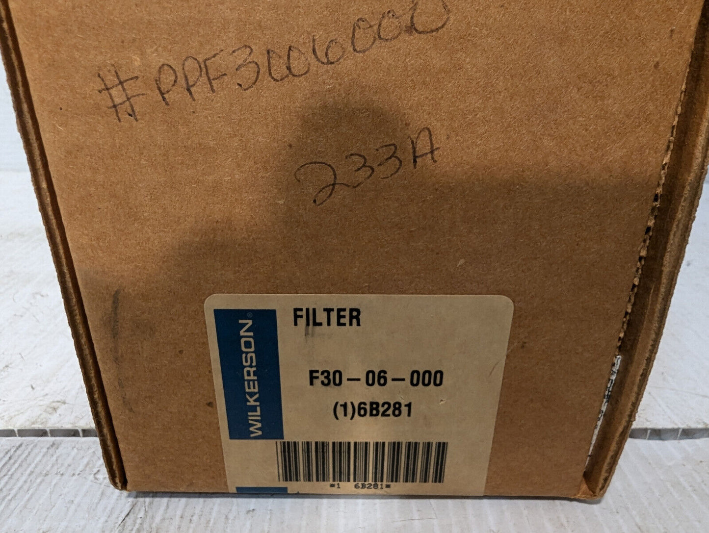 Wilkerson F30-06-000 Pneumatic Filter, open box with manual -Free Shipping