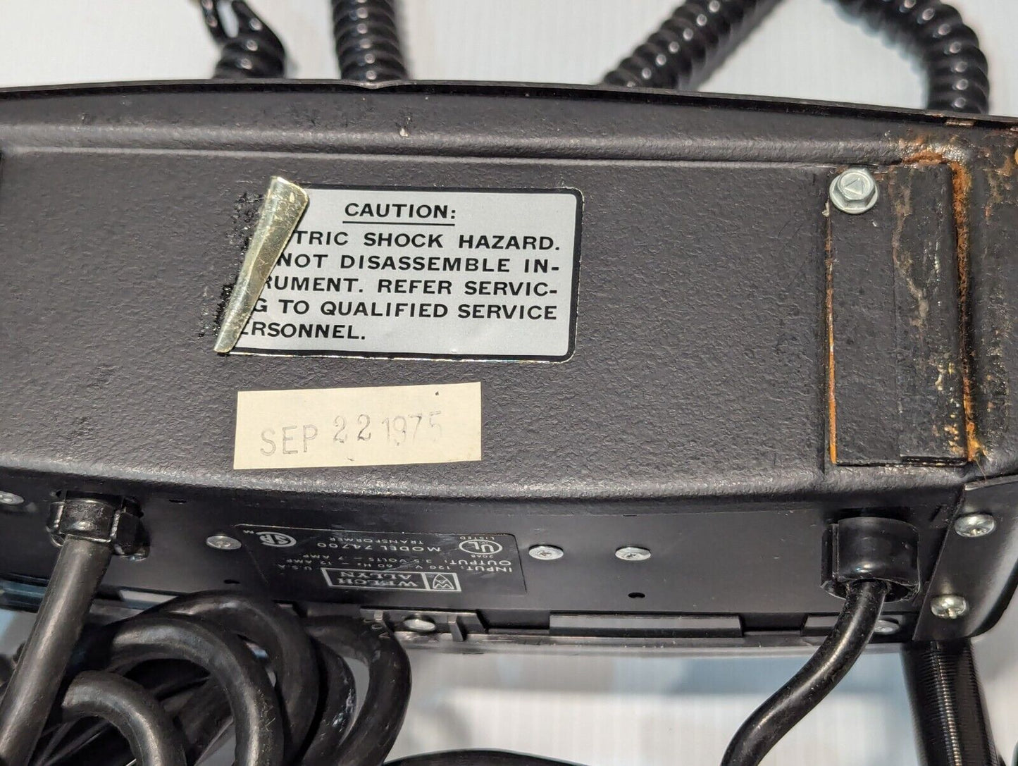 Welch Allyn 74700 Wall Transformer - Otoscope / Ophthalmoscope - Free Shipping