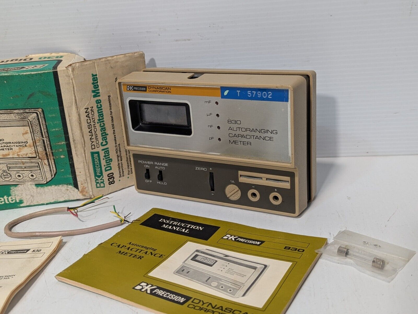 Dynascan T57902 830 Autoranging Digital Capacitance Meter - Free Shipping+Return