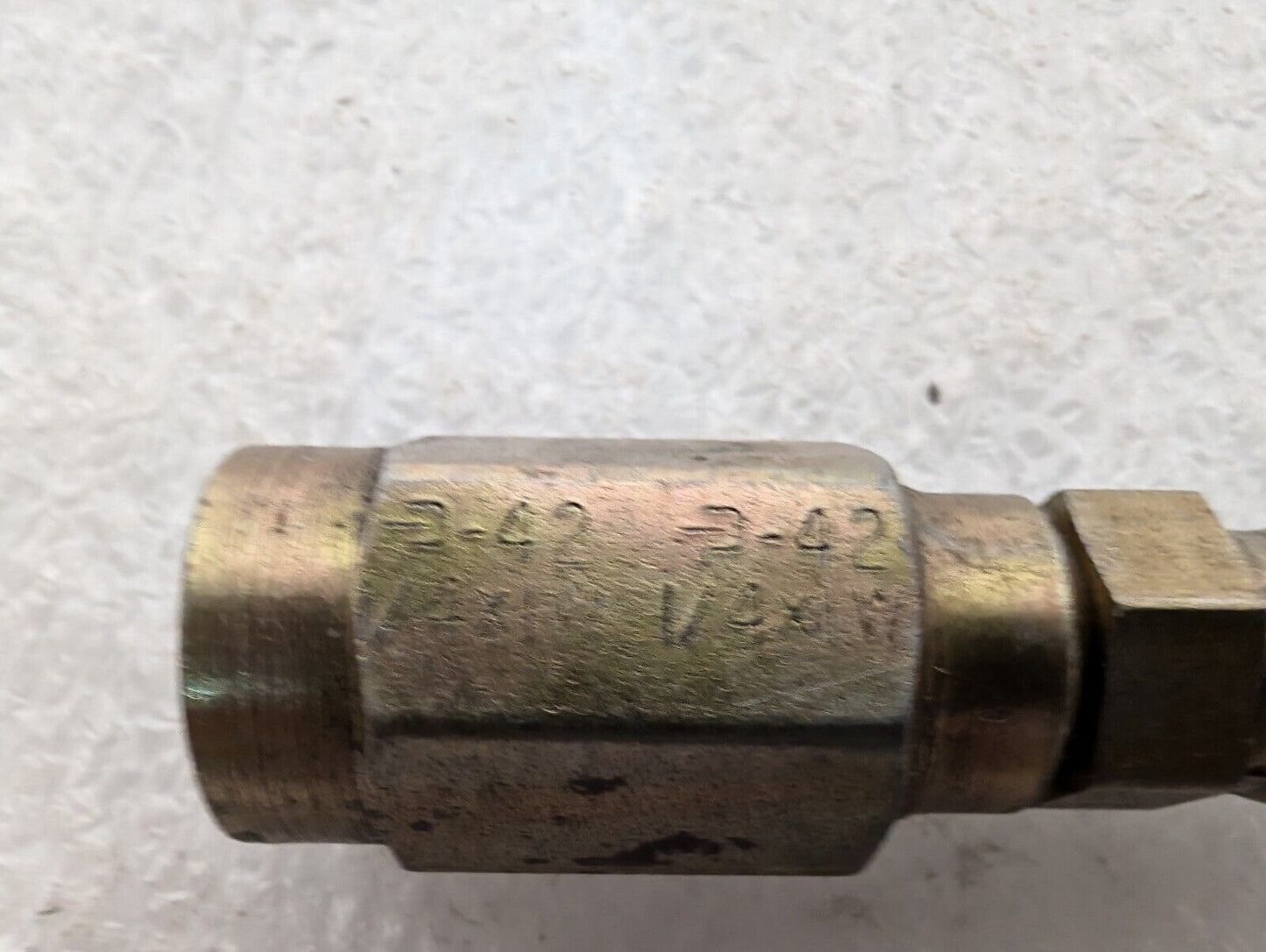 3 Pieces Parker No Skive Field Attachable Hydraulic Hose Brass Fittings