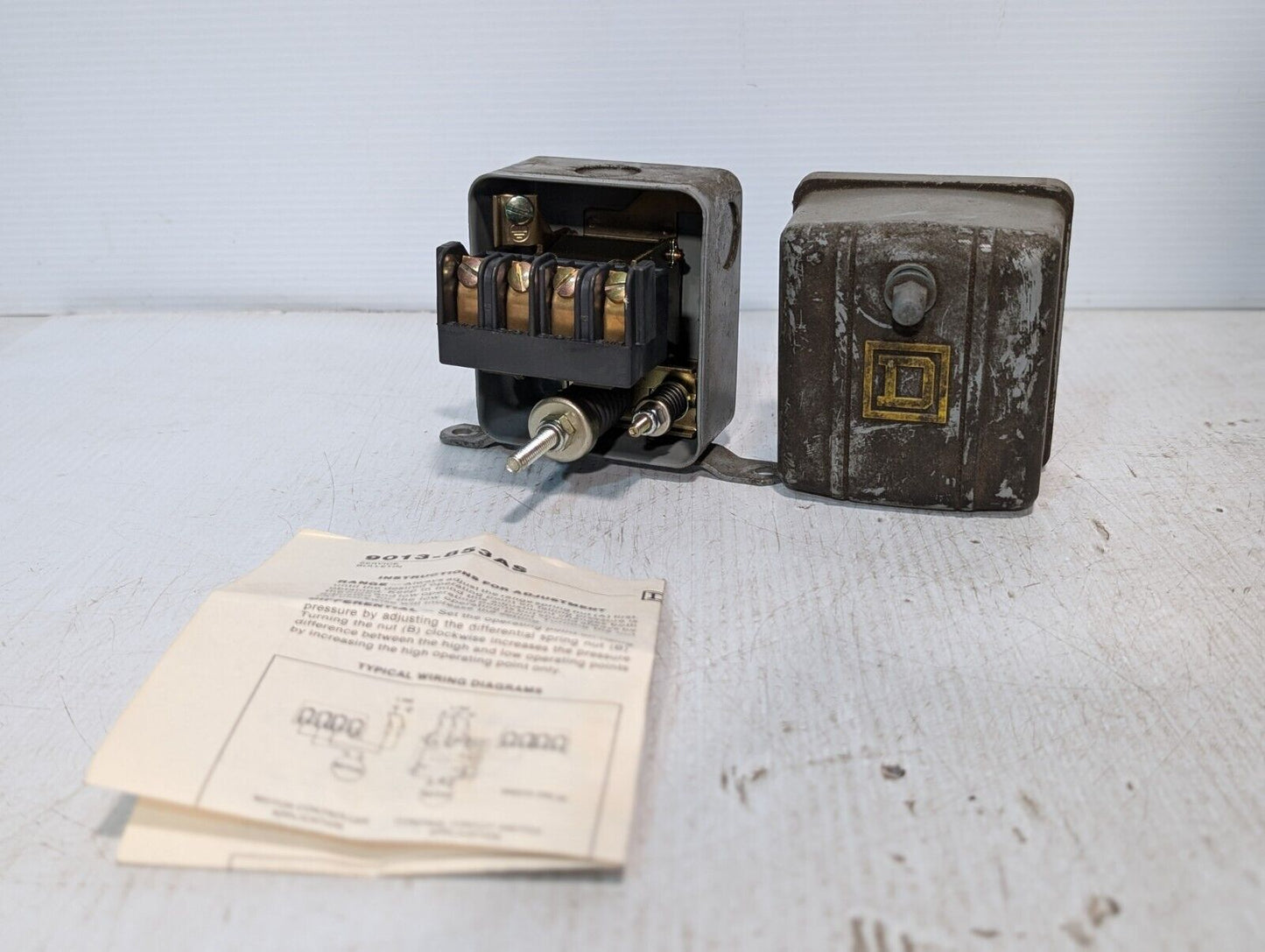 Square D 9013-853AS Pressure Switch Single Port, With Unloader - Free Shipping