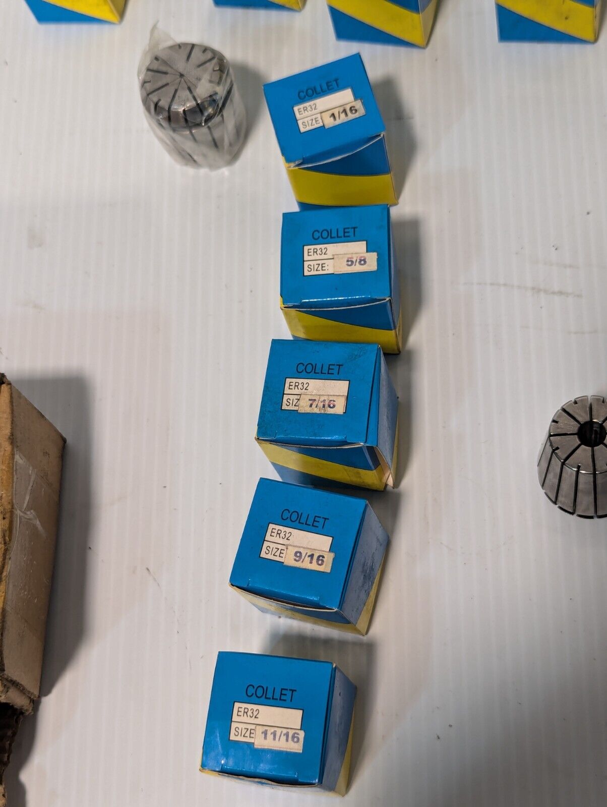 18 Pieces - ER32 High Precision Spring Collet Set, Various Sizes - Free Ship