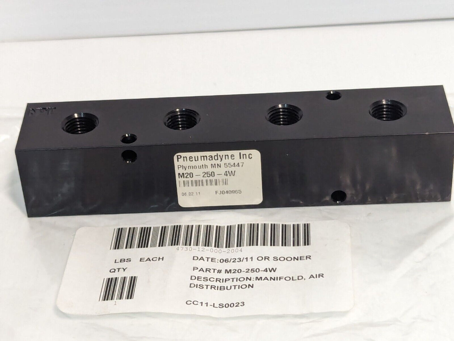 Pneumadyne M20-250-4W Air Distribution Manifold - Free Shipping