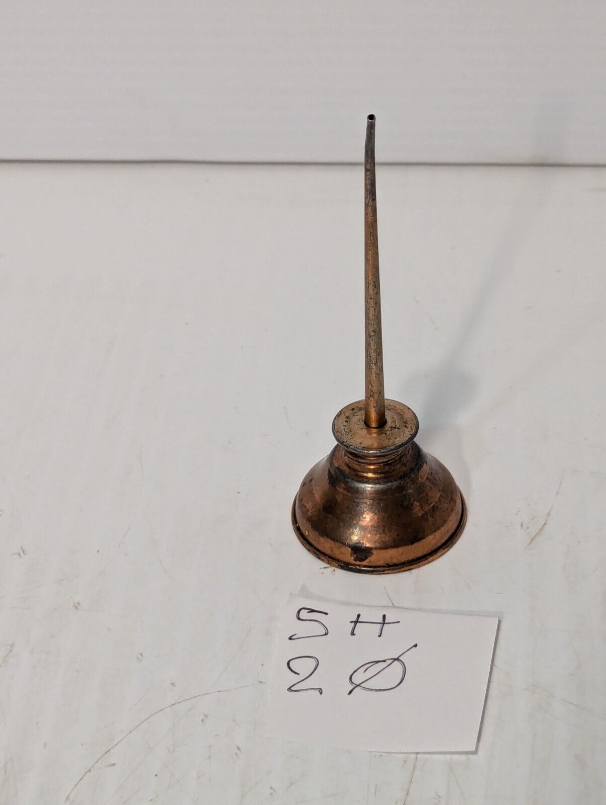 Unique Vintage Oil Can Copper Plate Thumb 5X2 Inches - Free Shipping