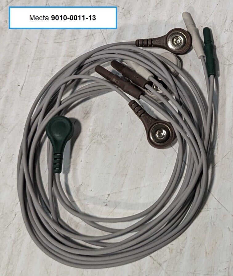 Mecta 9010-0011-13 EEG/EEG Five-Lead Set - Free Shipping