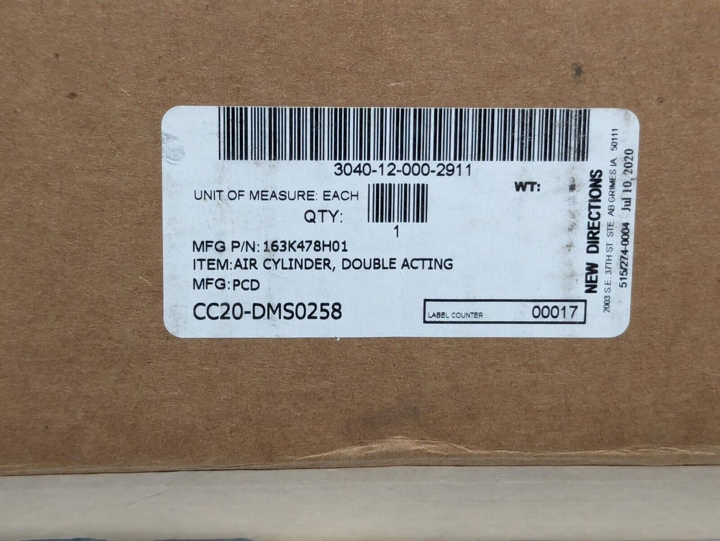 SMC CDM2U25-150Z Pneumatic Cylinder - Free Shipping