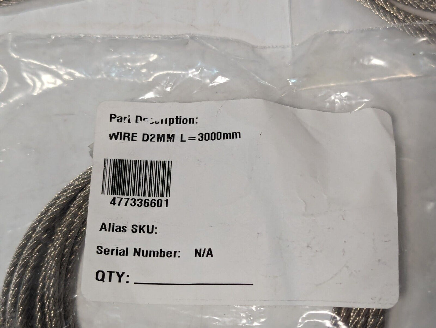 Getinge 477336601 wire, 2mm diameter, 3000mm length