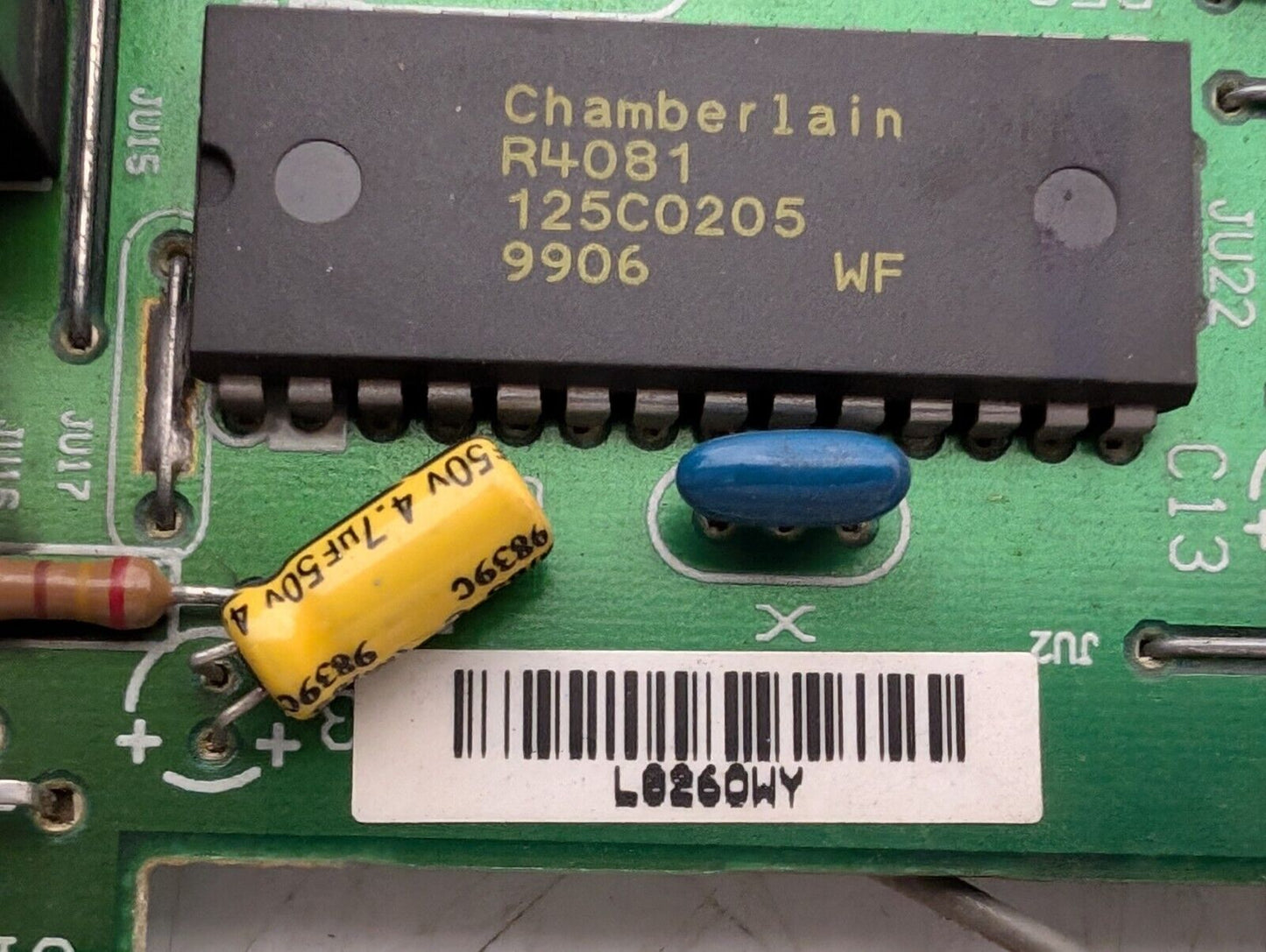 14LG544A Circuit Board w/Many Omron Sensors and PCB Components