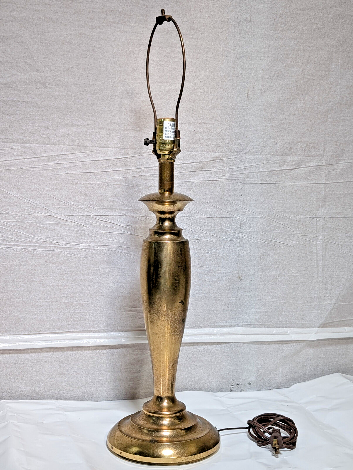 Stiffel Vintage, Brass, Table Lamp, Model 6247, 1970s, 28", Made in USA