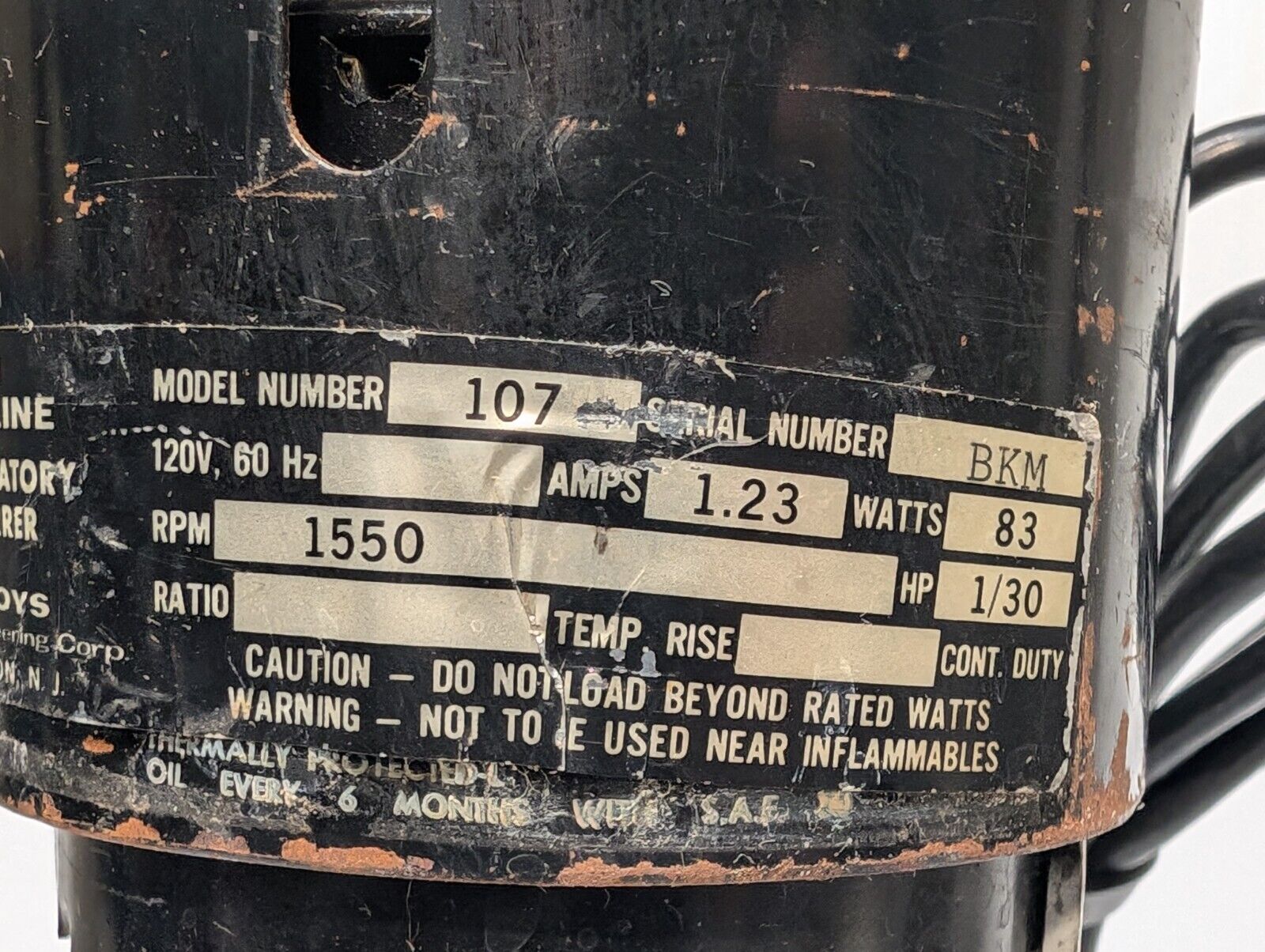 Talboys T-Line Model 107 Laboratory Stirrer Overhead Mixer, 1550 RPM, 1/30hp