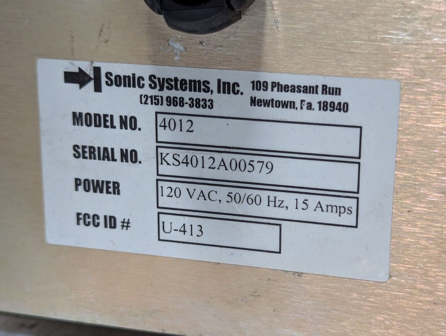 Sonic Systems 4012 Double Module Ultrasonic Generator 50/60 Hz - Free Shipping