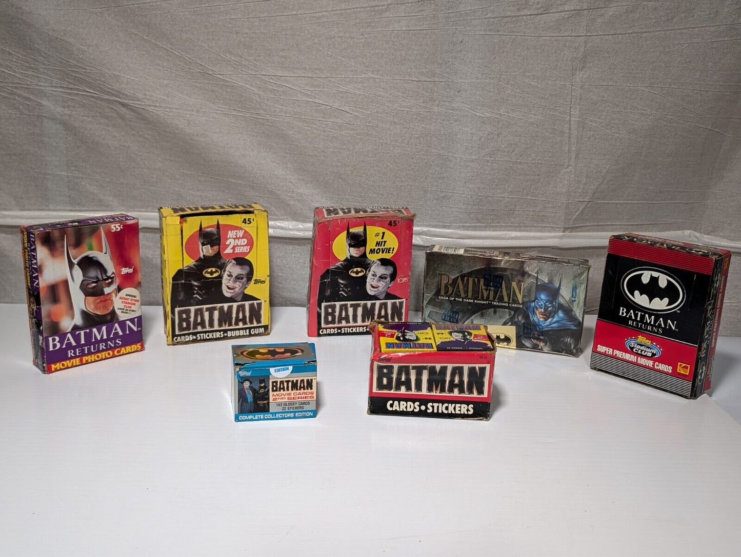 Vintage Batman Collectibles 1500+ Cards Stickers Michael Keaton Jack Nicholson
